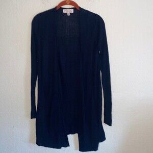 Philosophy knit long cardigan sleeve sweater minimalist lagen city goth M